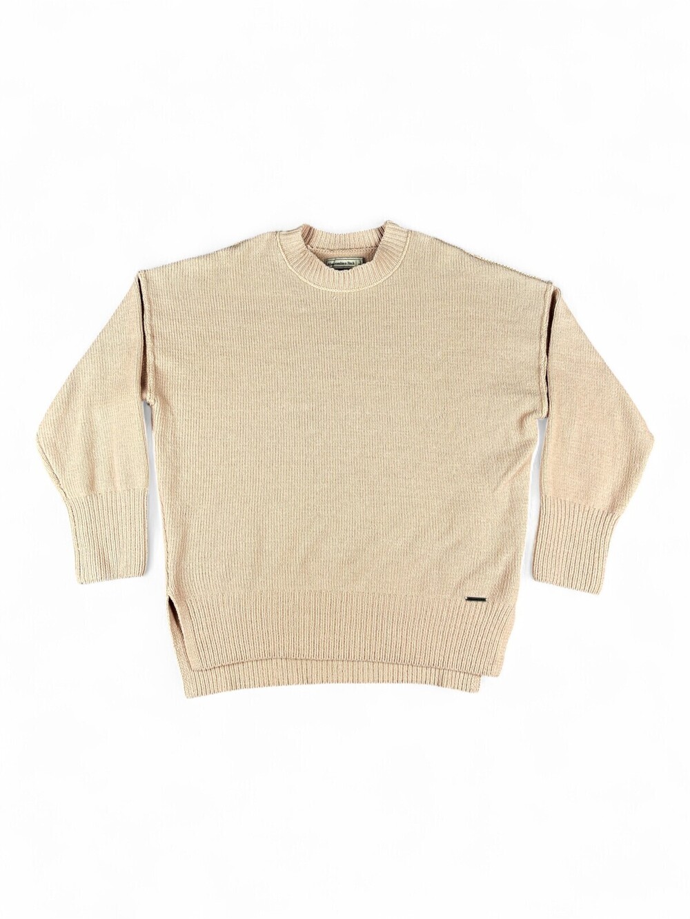 Abercrombie & Fitch Crewneck Knit Sweater Size S Blush Beige